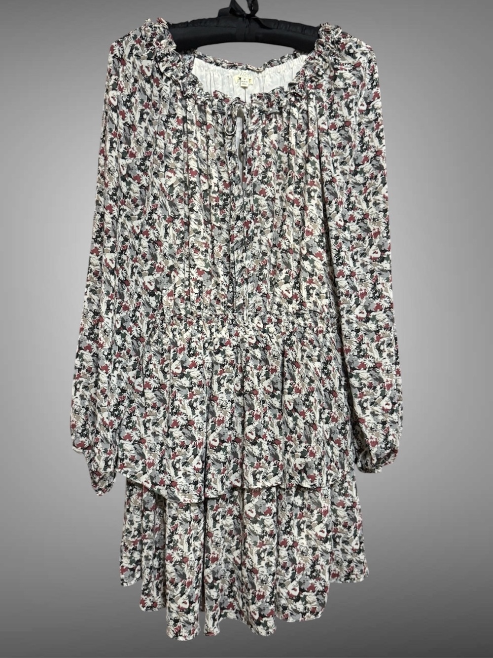 KORI AMERICA RUFFLE DRESS SIZE MEDIUM
